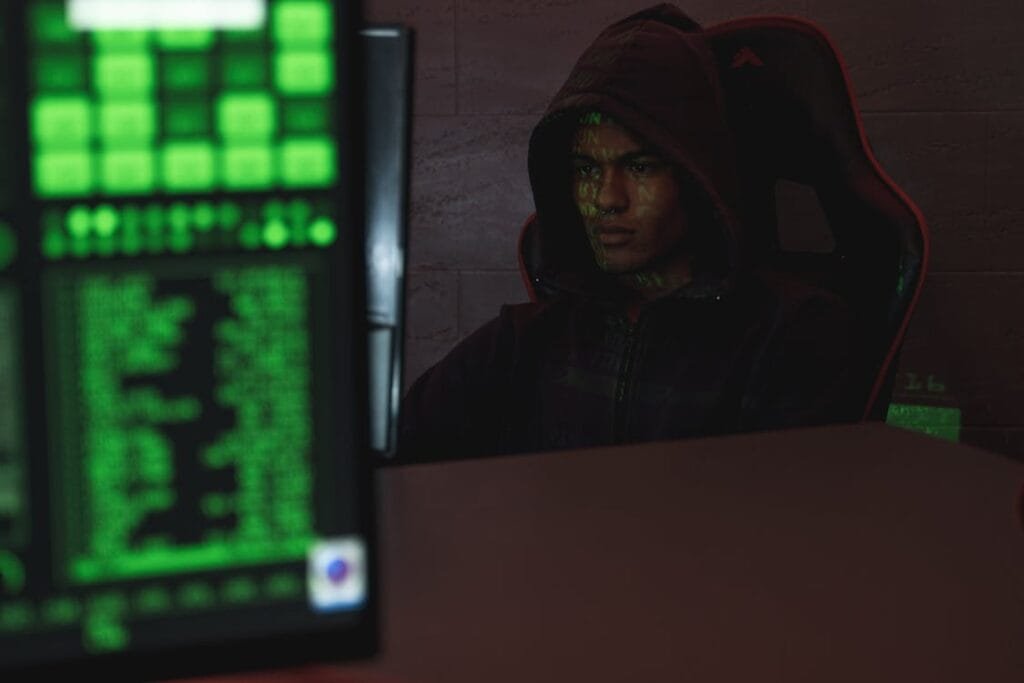 WhatsApp hacker phishing attack illustration